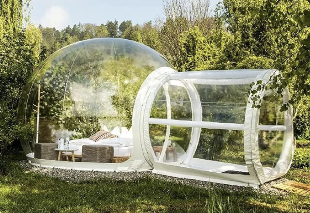 clear plastic bubble tent